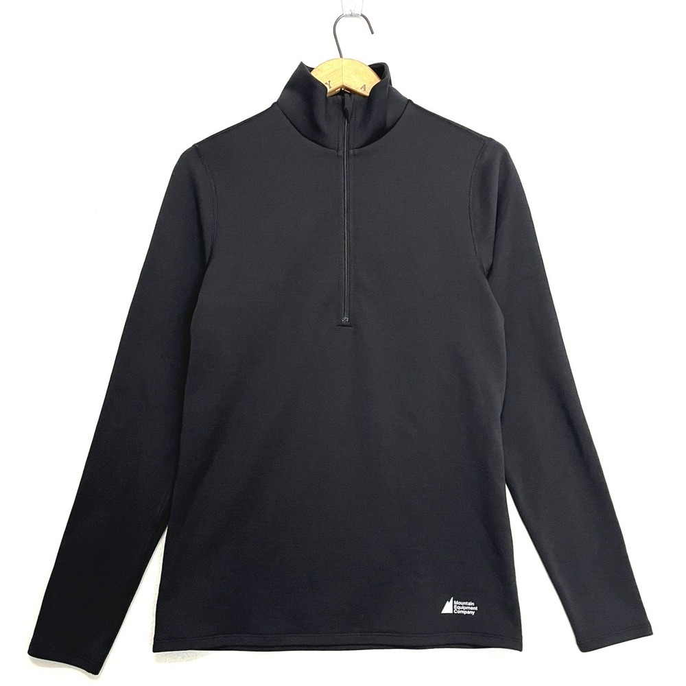 Mountain Equipment Company MEC Mens S Merino Wool Blend 1/4 Zip Pullover Black